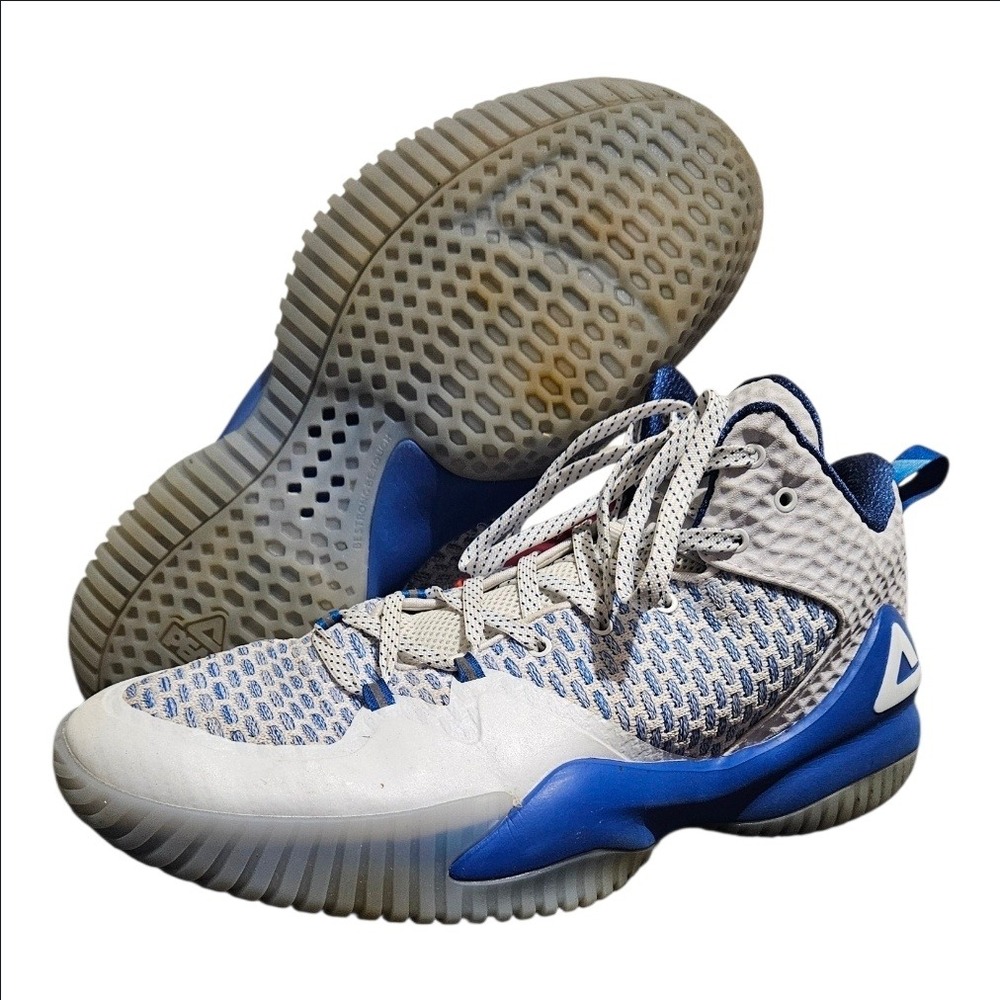 Peak Lou Williams Streetball Master Basketball Shoes Mens 13 White Blue EW02321D